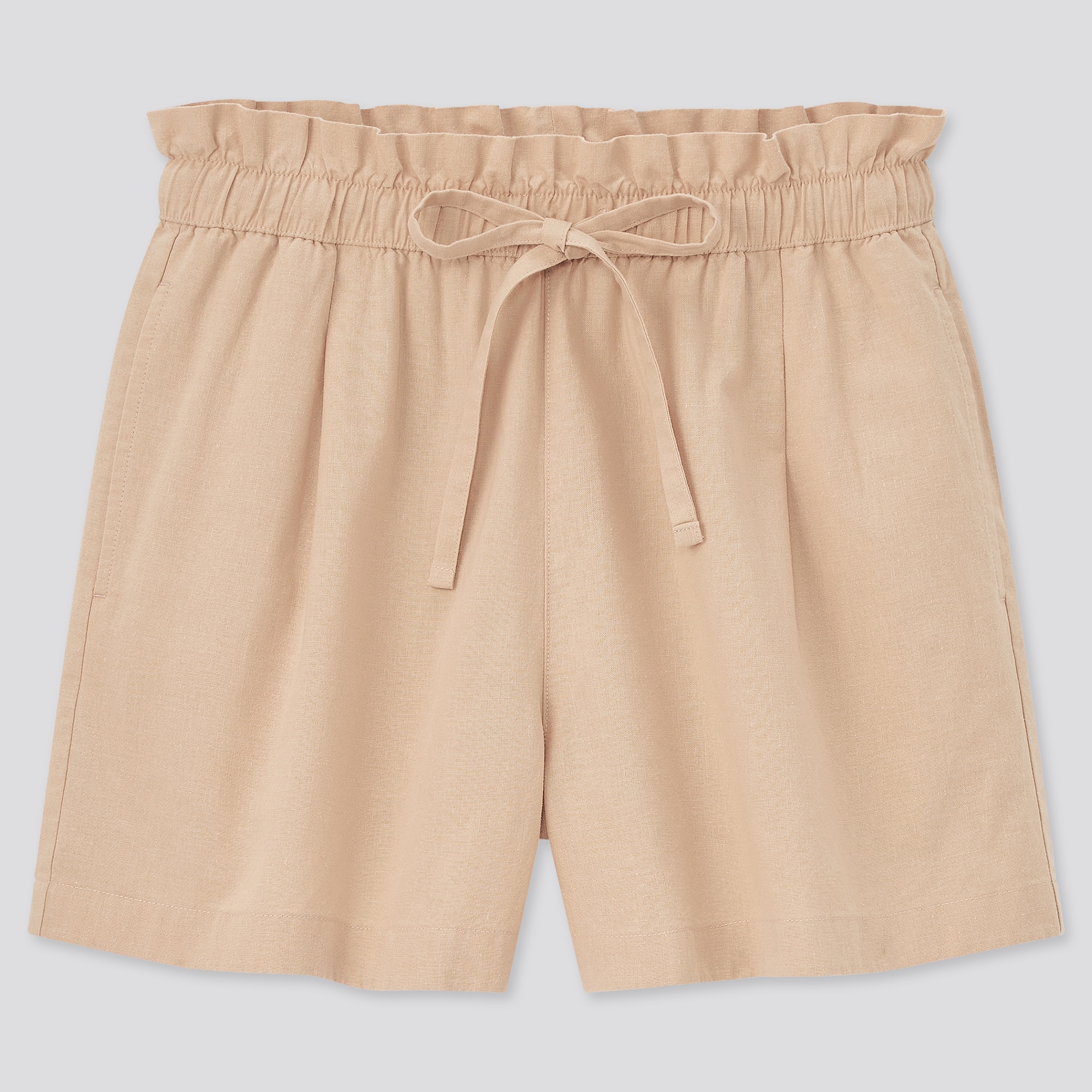 Uniqlo cotton linen store relaxed shorts