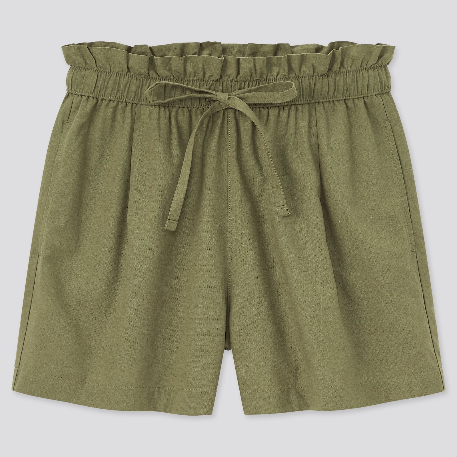 W's mercerized cotton V neck A line sleeveless dress