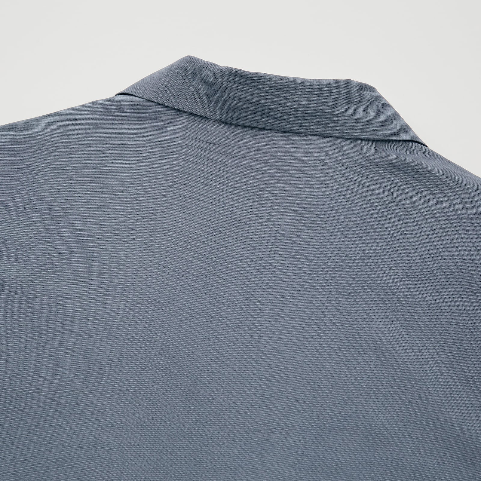 Uniqlo Women Linen Blend Open Collar Short Sleeve Shirt Uniqlo Women Linen Blend Open Collar Short Sleeve Shirt