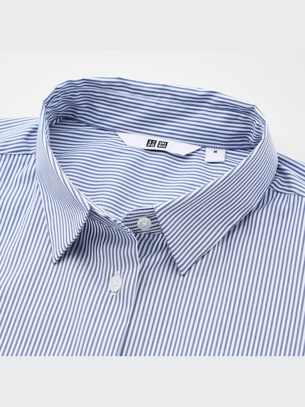 スーピマコットンストレッチストライプシャツ（長袖）
