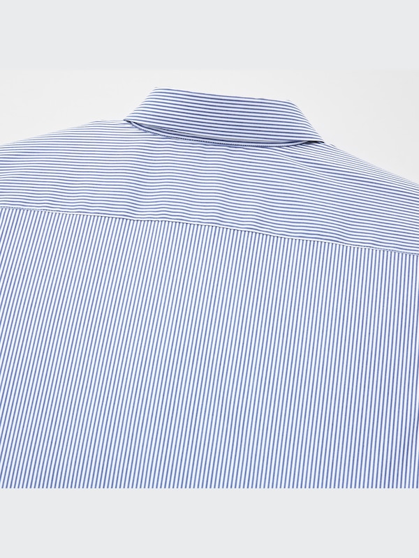 スーピマコットンストレッチストライプシャツ（長袖）