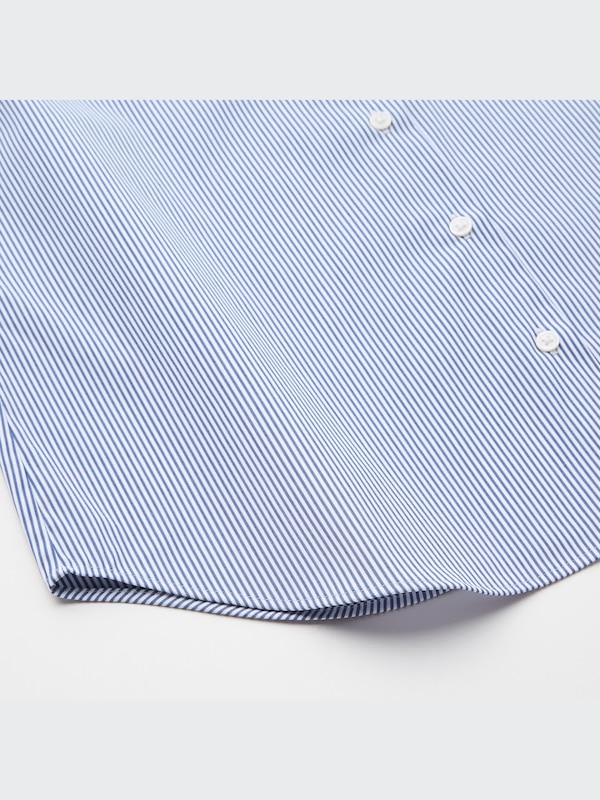 スーピマコットンストレッチストライプシャツ（長袖）