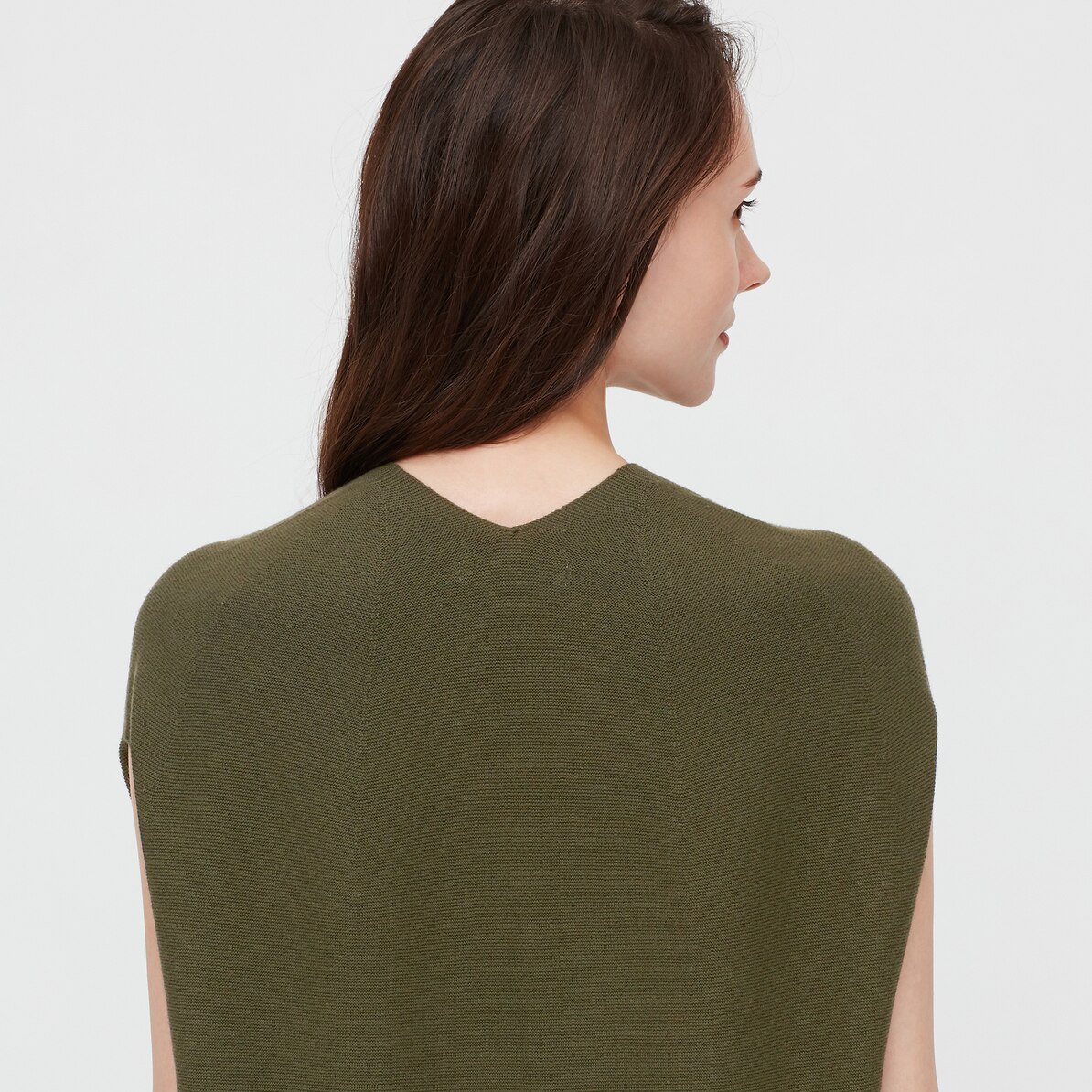 3dコットンvネックコクーンワンピース 半袖 レギュラー丈 100 5 111cm Women ユニクロ