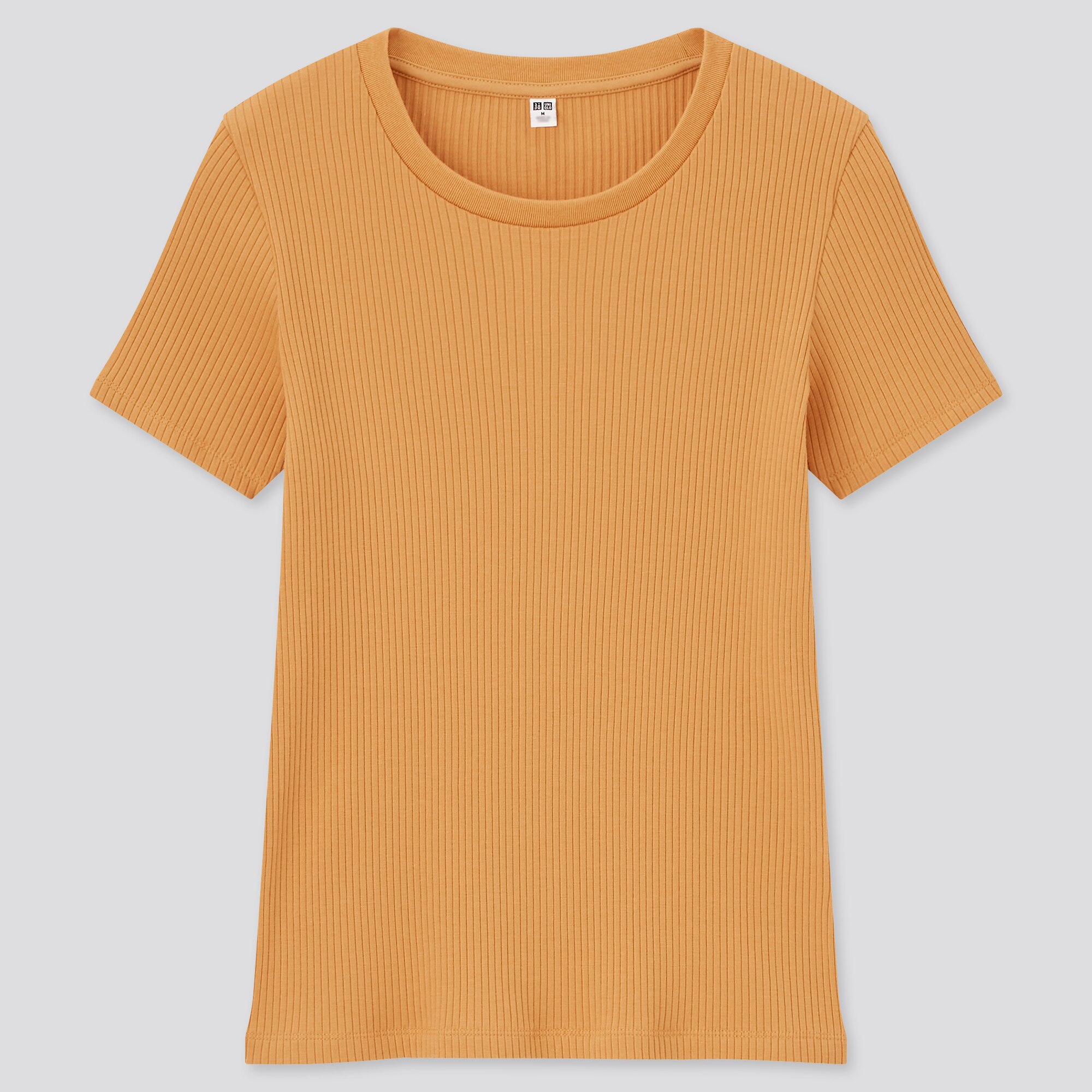 WOMEN'S COTTON RIBBED CREW NECK SHORT 