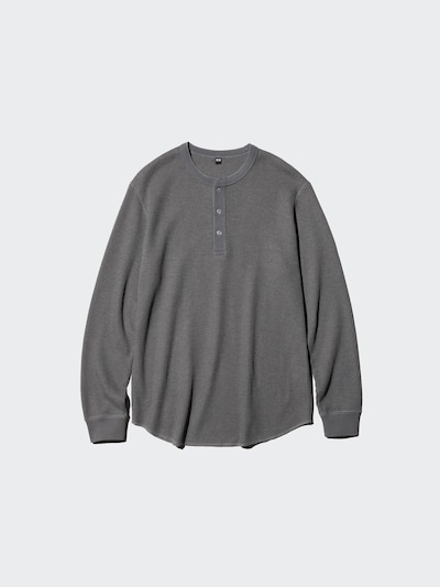 ワッフルヘンリーネックTシャツ/長袖 6
