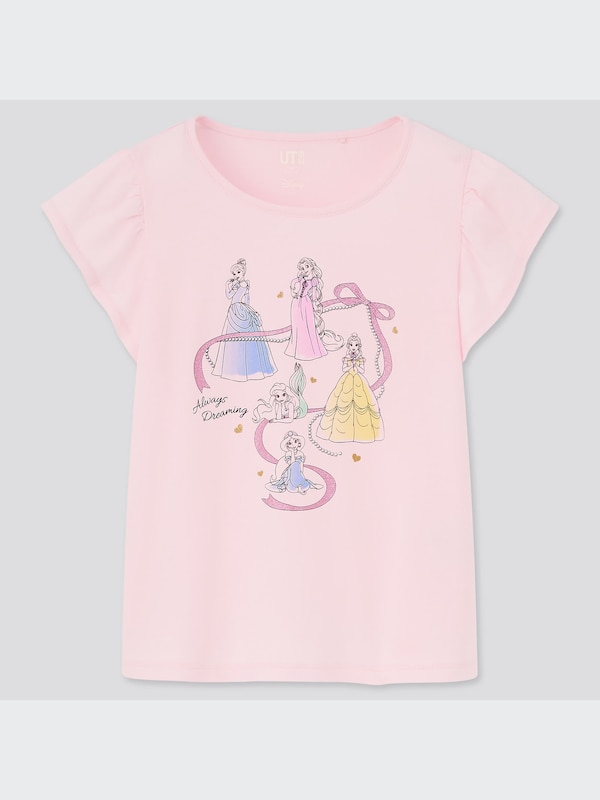 GIRLS ディズニー ヒロインズ ＆ ビューティフル トレジャー UT グラフィックTシャツ（半袖）