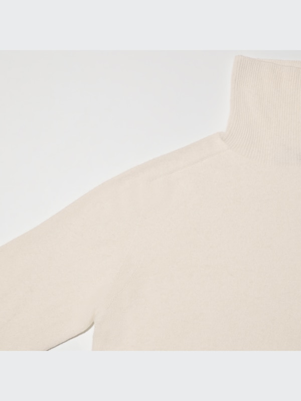 3Dカシミヤタートルネックセーター（長袖）