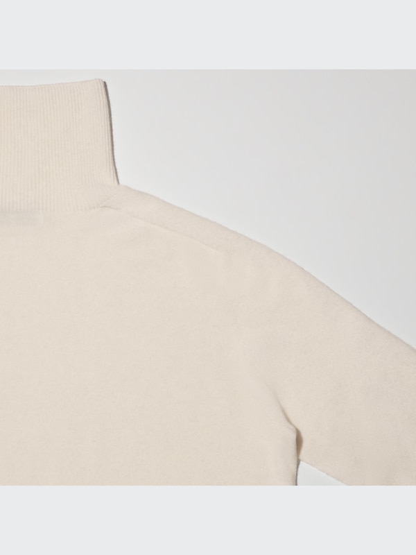 3Dカシミヤタートルネックセーター（長袖）