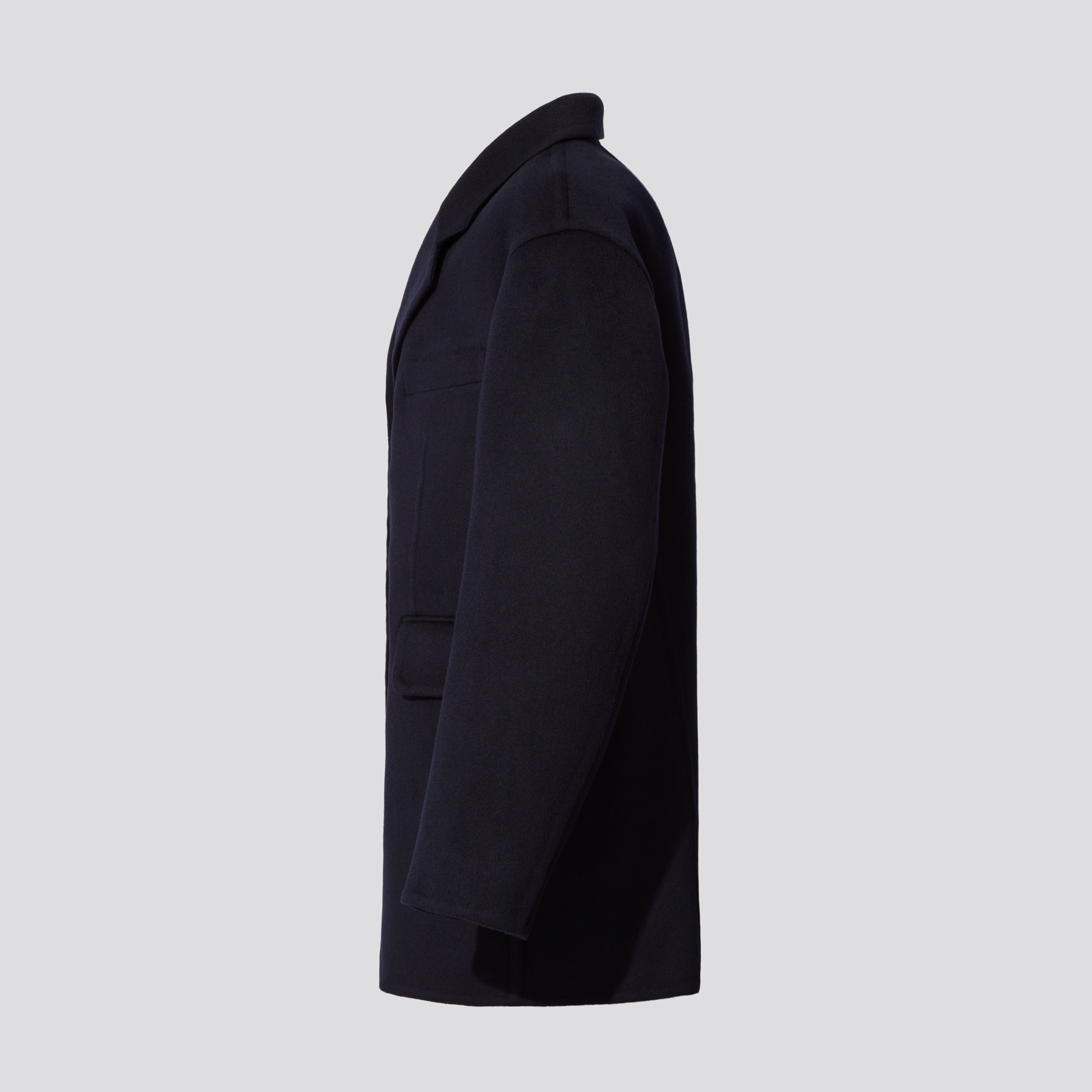 XSサイズのブラック　カシミアブレンドオーバーサイズジャケット