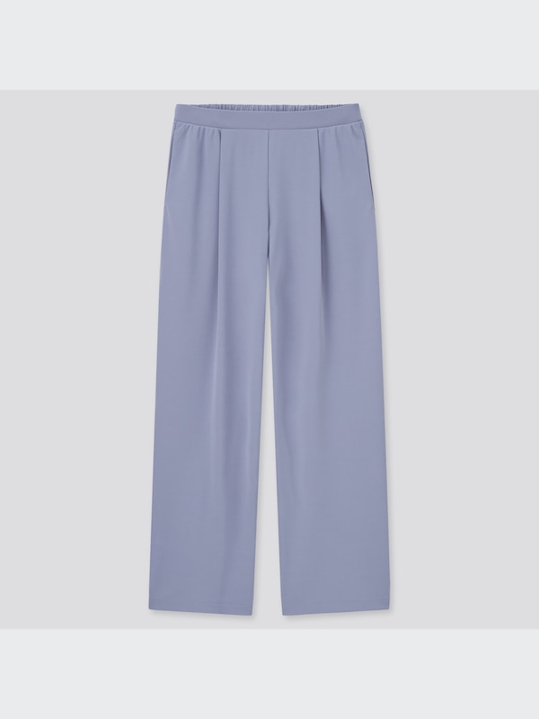 クレープジャージーストレートパンツ（丈標準66.5～68.5cm）