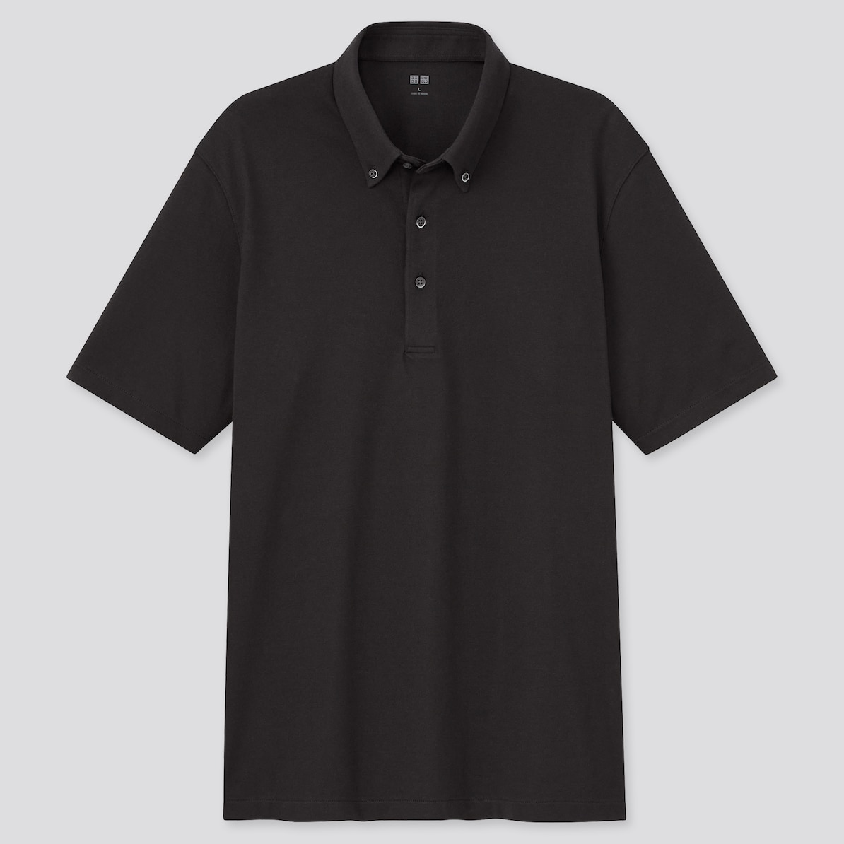 AIRism Kanoko Polo Shirt (Button-down collar, short sleeves)