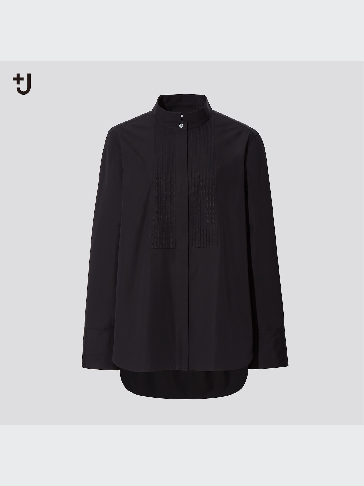 お値下UNIQLO +J スーピマコットンシャツジャケット S Black