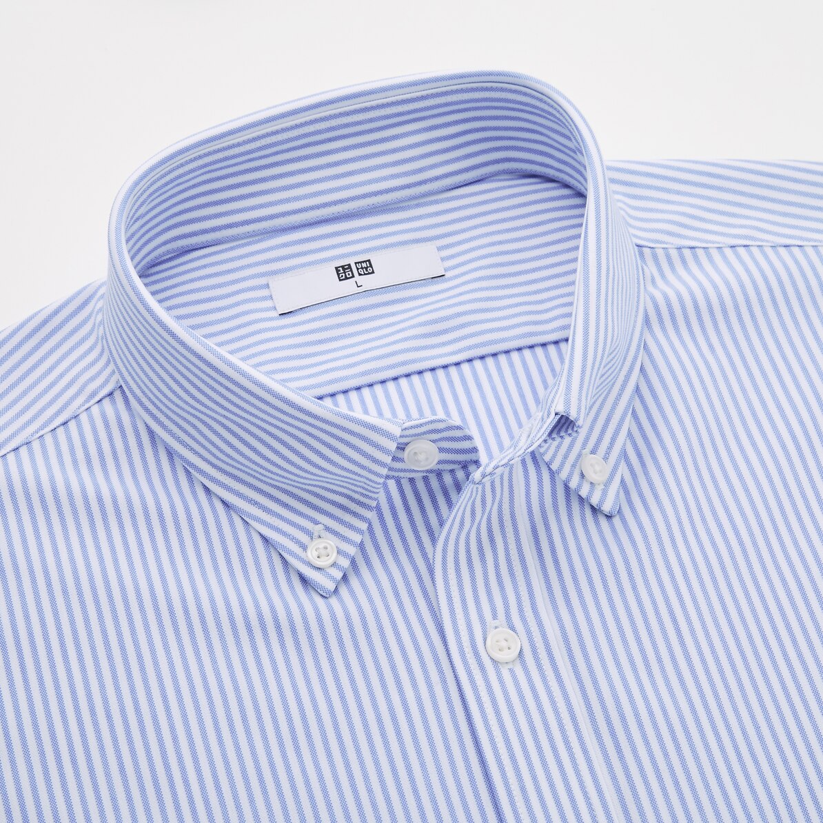 ファインクロスコンフォートストライプシャツ ボタンダウンカラー 長袖 Men ユニクロ