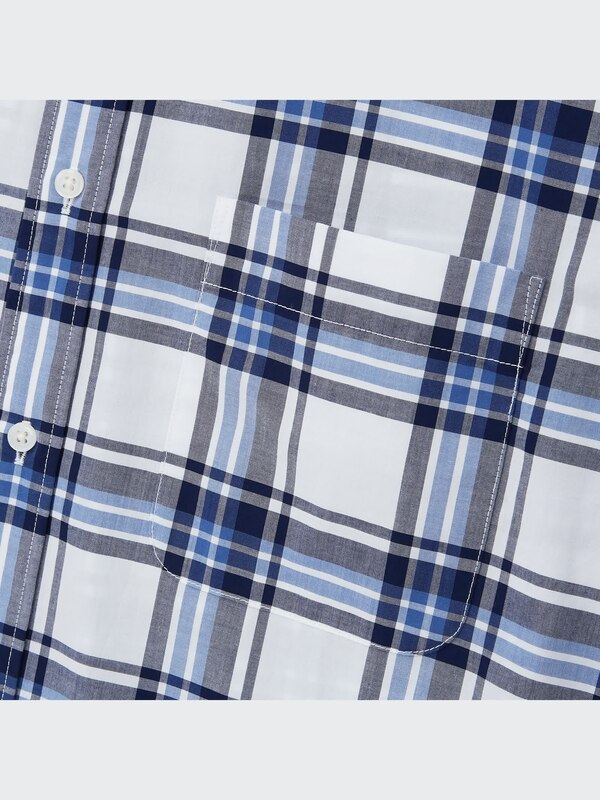 エクストラファインコットンブロードチェックシャツ（長袖）