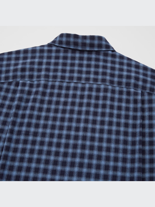 Brushed Cotton Checked Short Sleeve Shirt