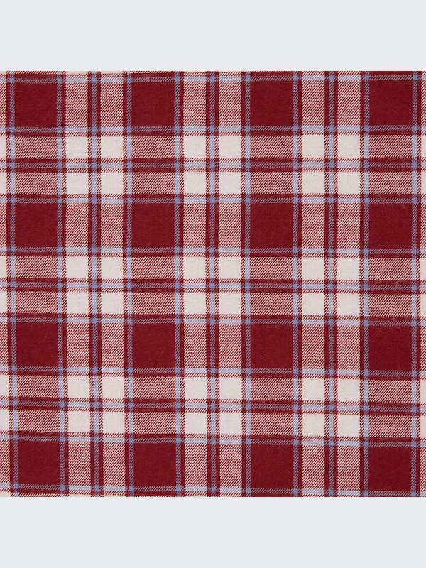 Kemeja Katun Brushed Kotak (Pdk)