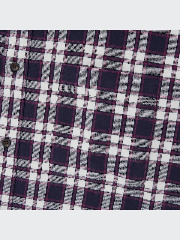 Kemeja Katun Brushed Kotak (Pdk)