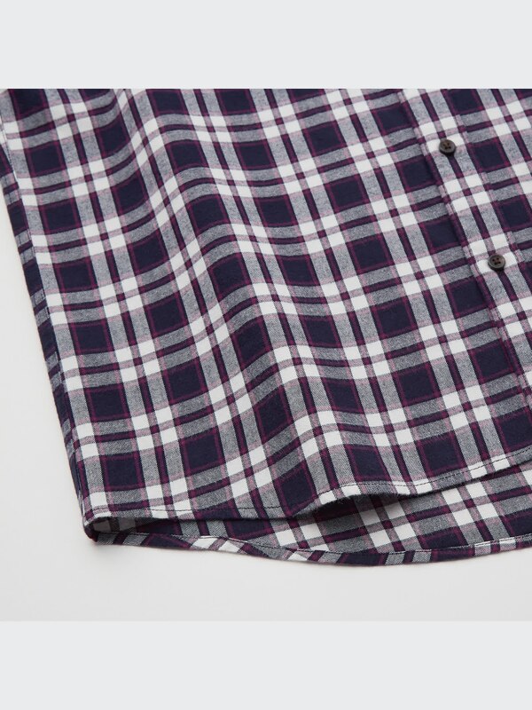 Kemeja Katun Brushed Kotak (Pdk)