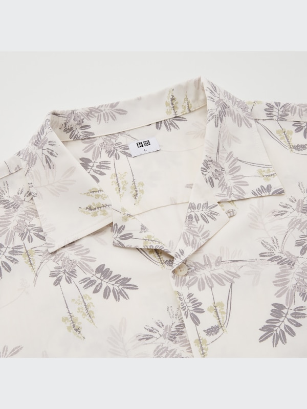 Kemeja Kerah Terbuka Lengan Pendek