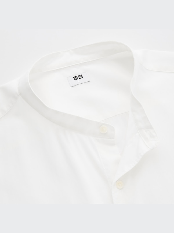Stand Collar Short Sleeve Shirt