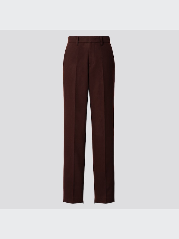 ウールブレンドスリムパンツ（フランネル・丈標準70～72cm）