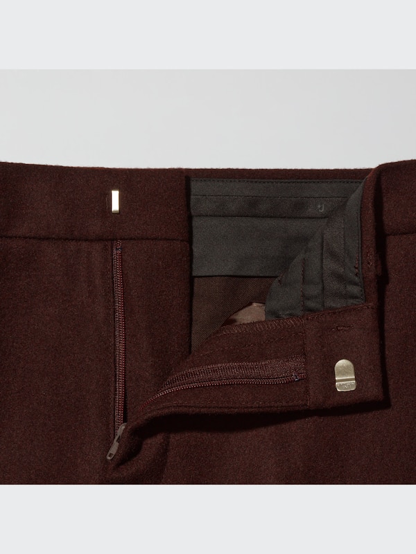 ウールブレンドスリムパンツ（フランネル・丈標準70～72cm）