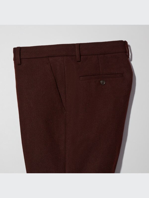 ウールブレンドスリムパンツ（フランネル・丈標準70～72cm）