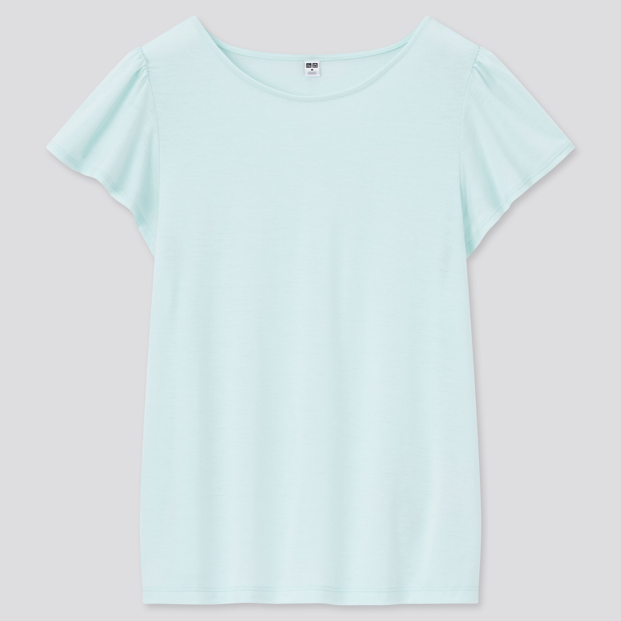WOMEN'S RUFFLE SLEEVE SHORT SLEEVE T 