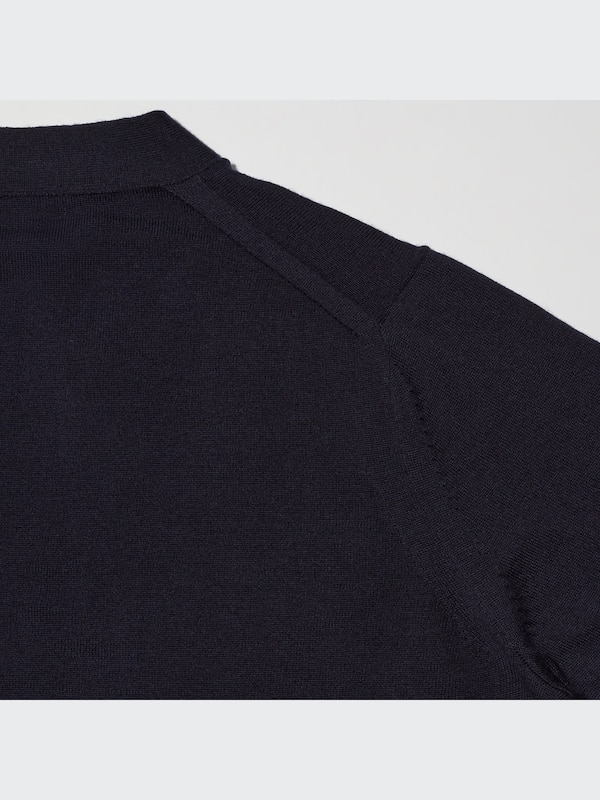 メリノブレンドVネックカーディガン（長袖・ハート）