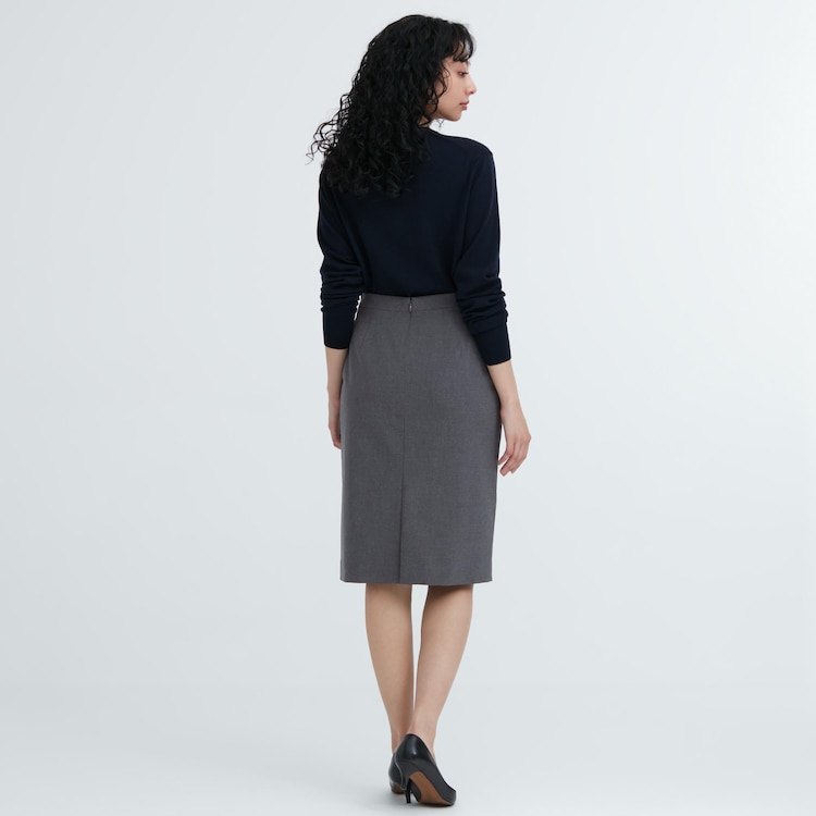ユニクロ公式 ストレッチタイトスカート（ロング丈・61～63cm）セットアップ可能