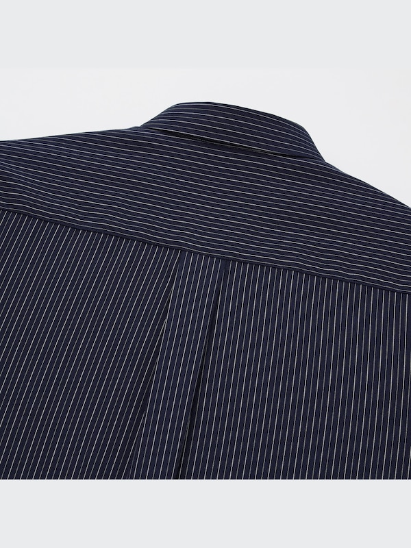 レーヨンストライプブラウス（長袖）