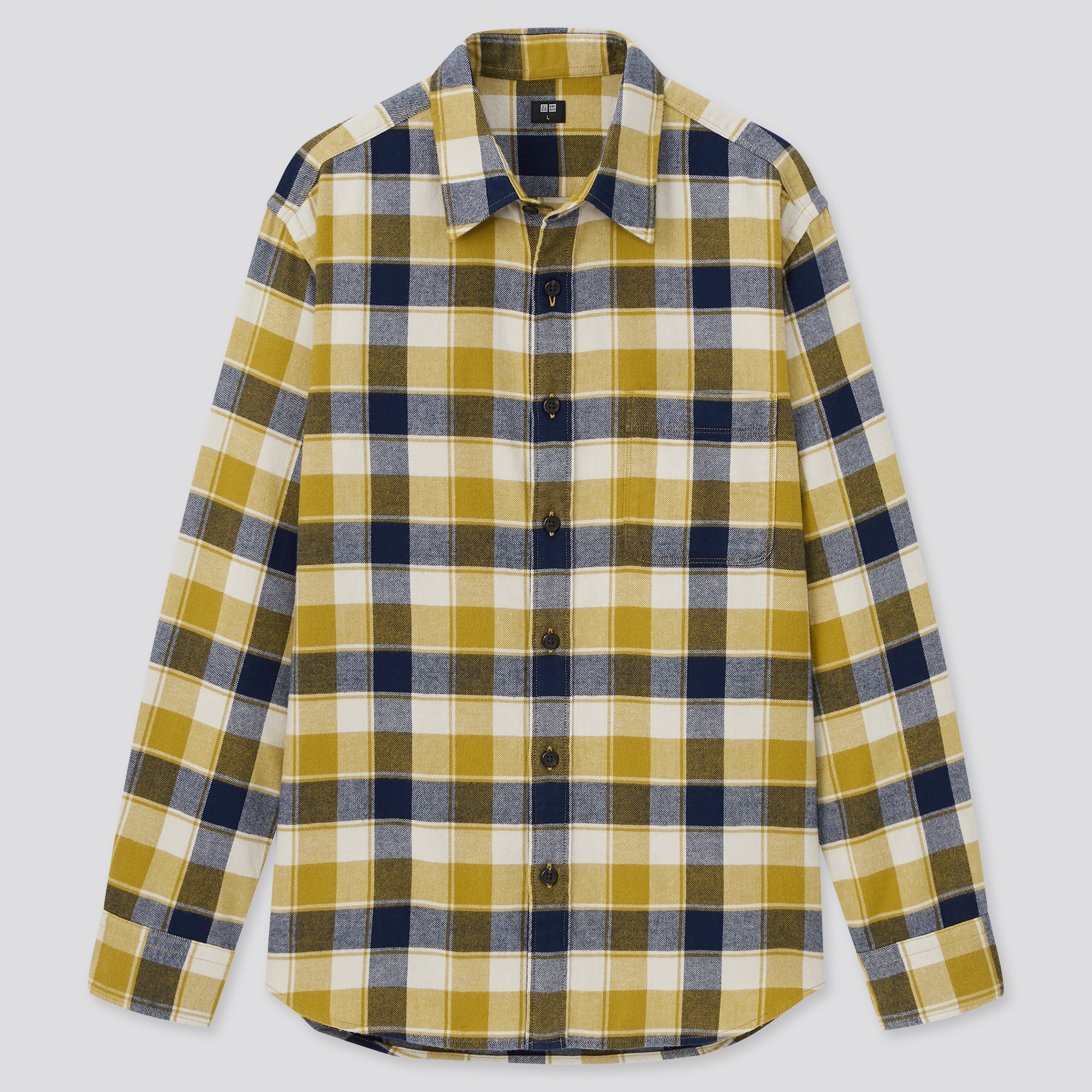 MEN'S FLANNEL CHECKED LONG SLEEVE SHIRT 