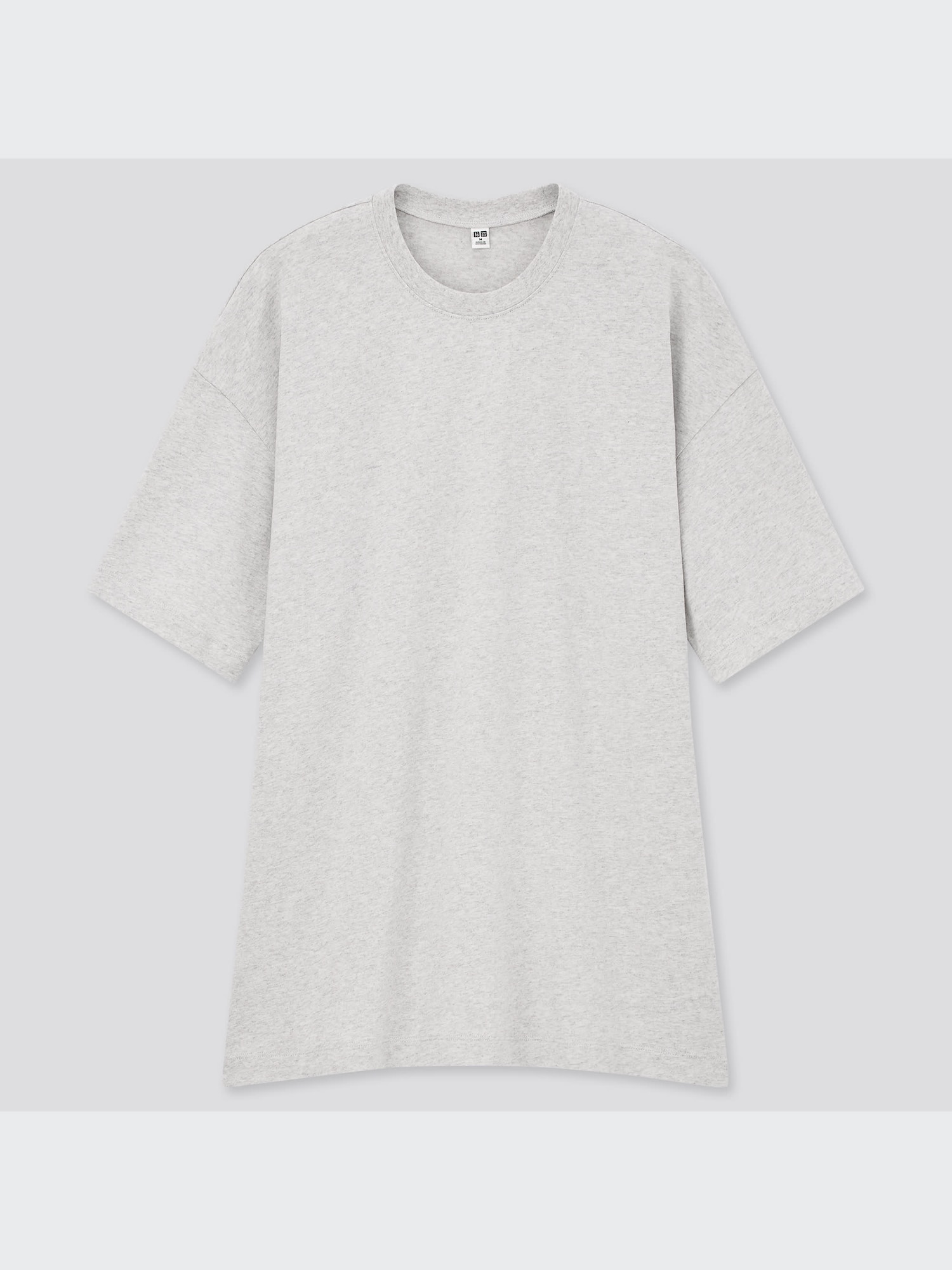 ヨーコチャン ストレッチ チュニック Tシャツ 半袖　異素材切り替え ユニクロ公式 | コットンリラックススリットチュニック（半袖）