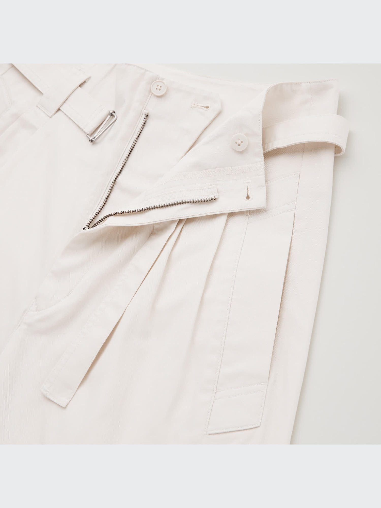 ユニクロ公式 | コットンツイルベルテッドパンツ