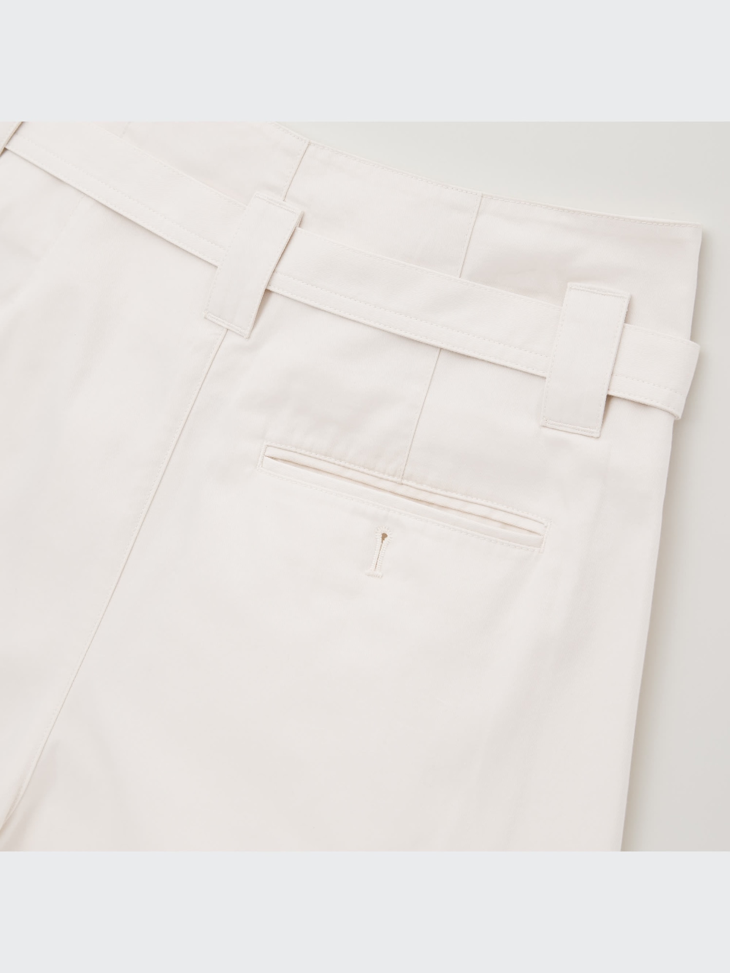 ゆゆ　ぺージ ユニクロ公式 | コットンツイルベルテッドパンツ