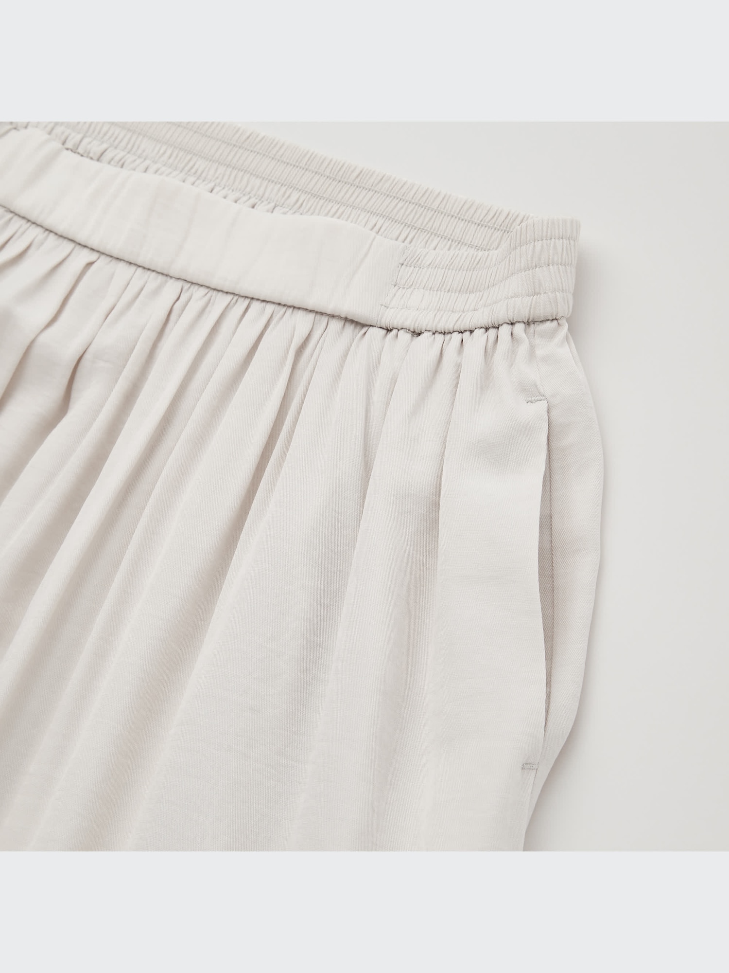 ユニクロ公式 | シャイニーギャザーロングスカート（丈短め76～80cm）