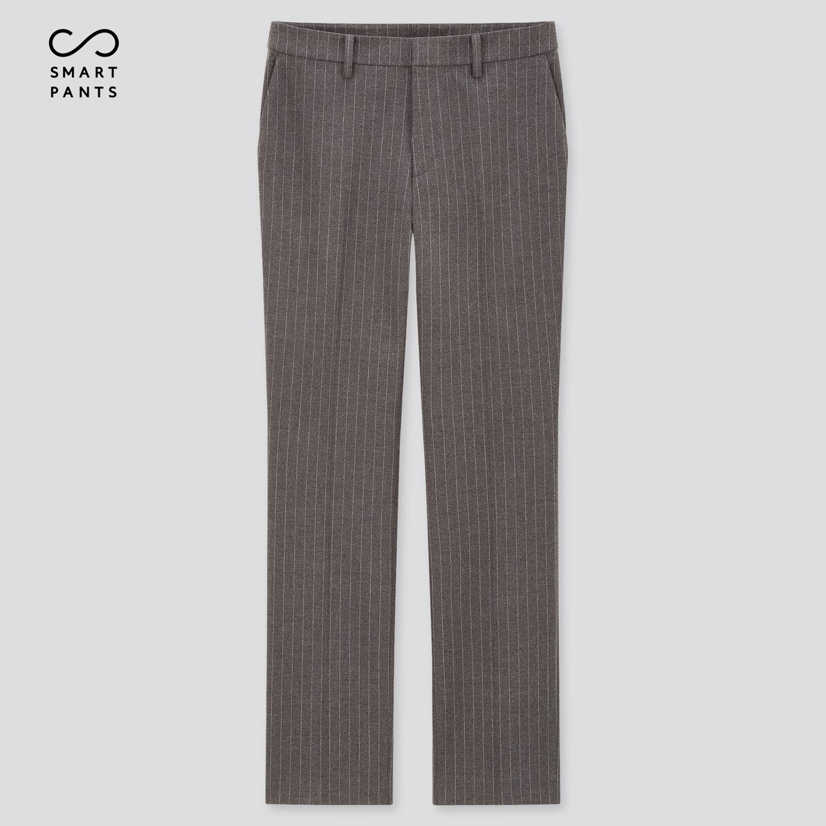 ヒートテックスマートスリムストレートパンツ 2wayストレッチ ストライプ 丈標準70 72cm Women ユニクロ