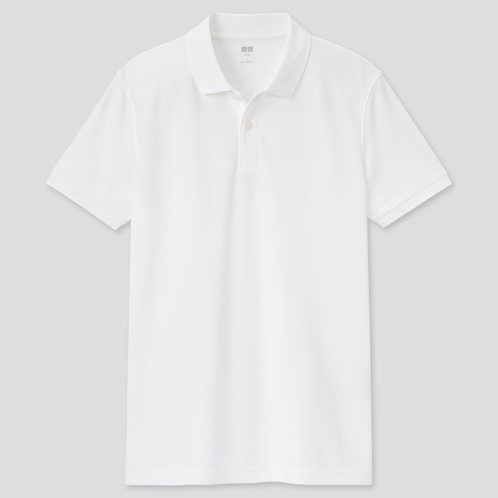 short sleeve polo shirt white