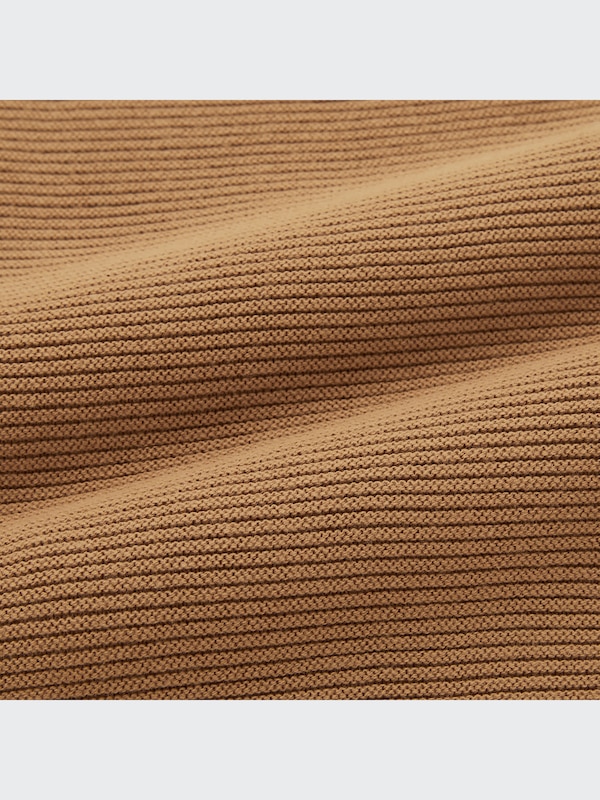 3Dコットンクルーネックセーター（長袖）