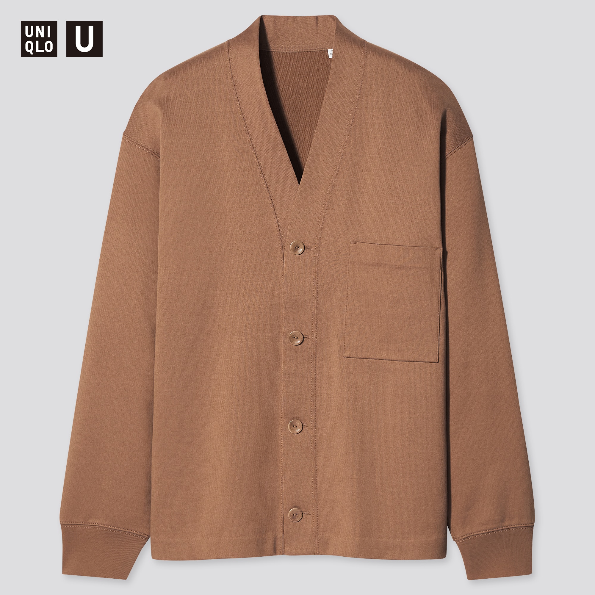 UNIQLO スウェットカーディガン（長袖） - カーディガン