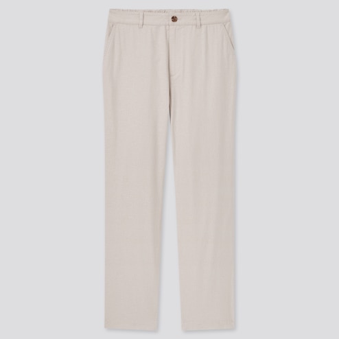 UNIQLO Linen-Cotton Tapered Pants