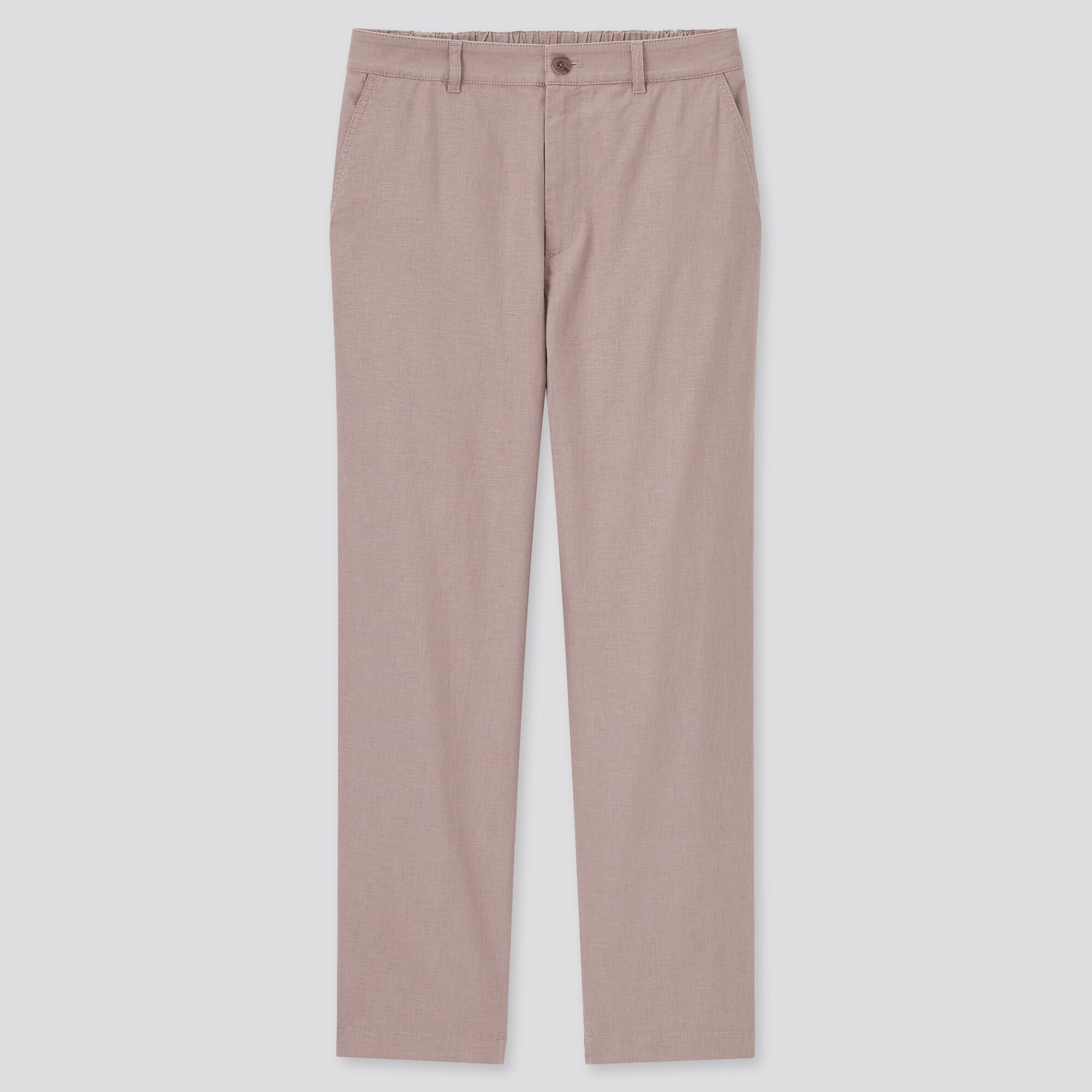 WOMEN'S LINEN COTTON TAPERED TROUSERS | UNIQLO IN