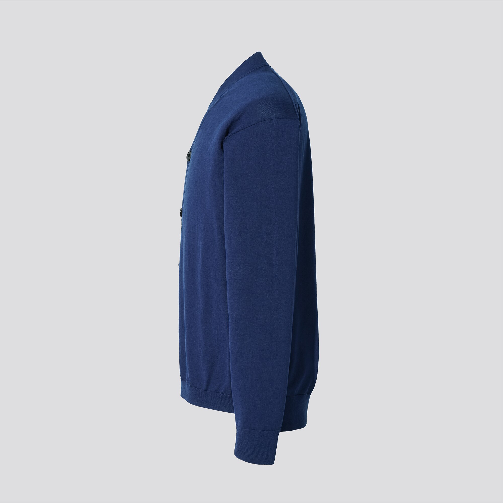 シルクコットンVネックカーディガン（長袖）