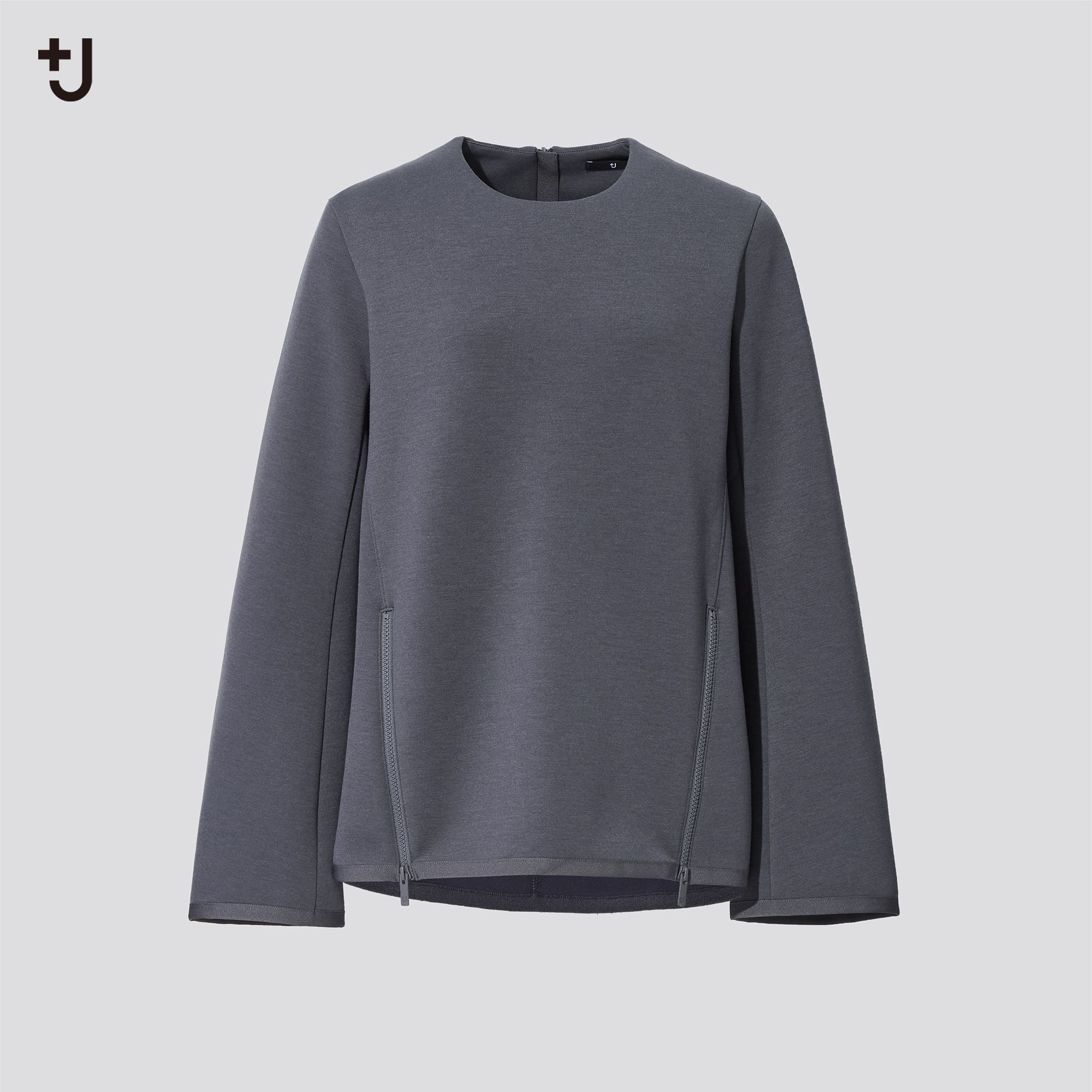 ユニクロ+J UNIQLO+J ドライスウェットシャツ（長袖） ネイビー XL