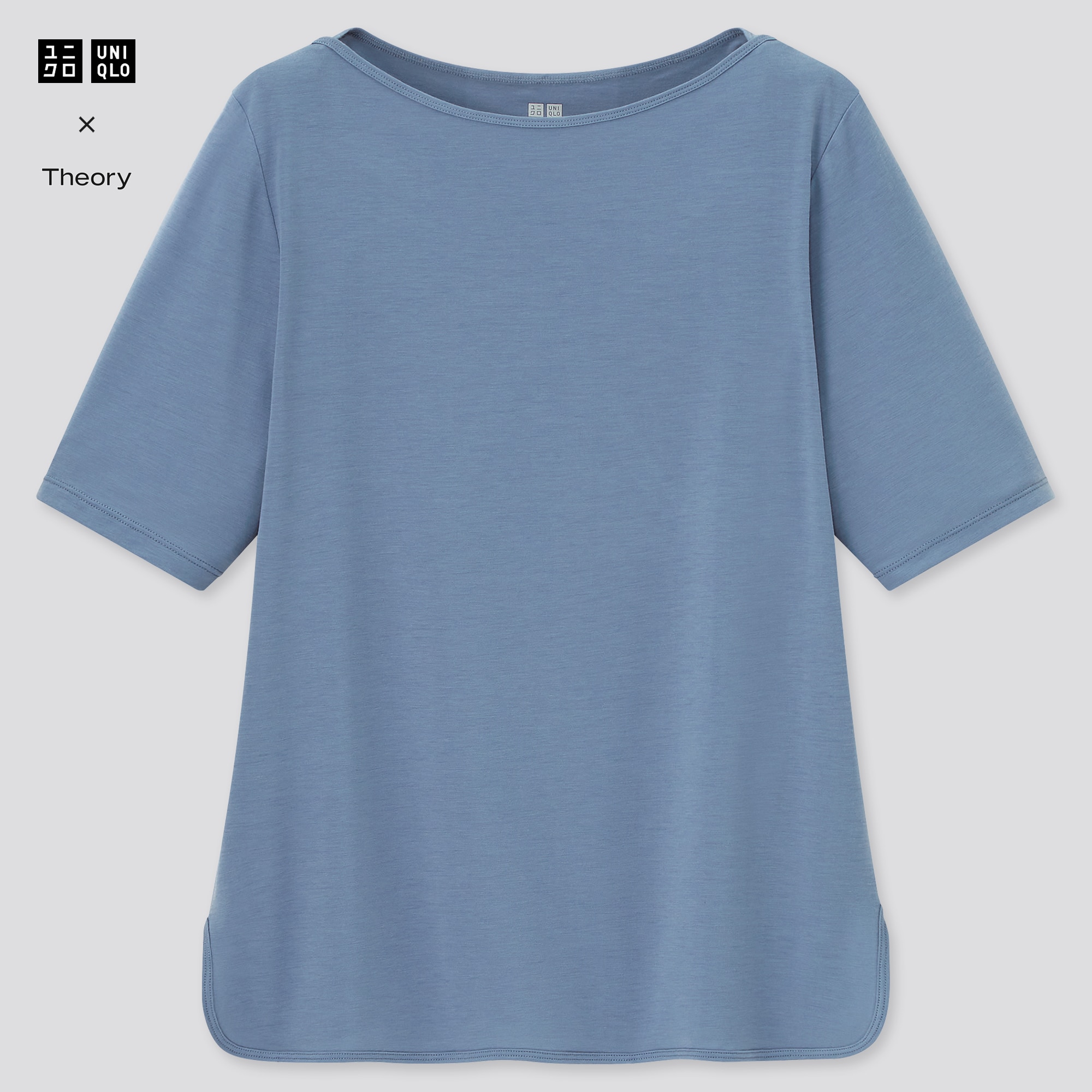 ユニクロ公式 | エアリズムボートネックTシャツ（5分袖）