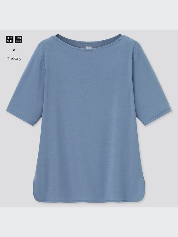 エアリズムボートネックTシャツ（5分袖）