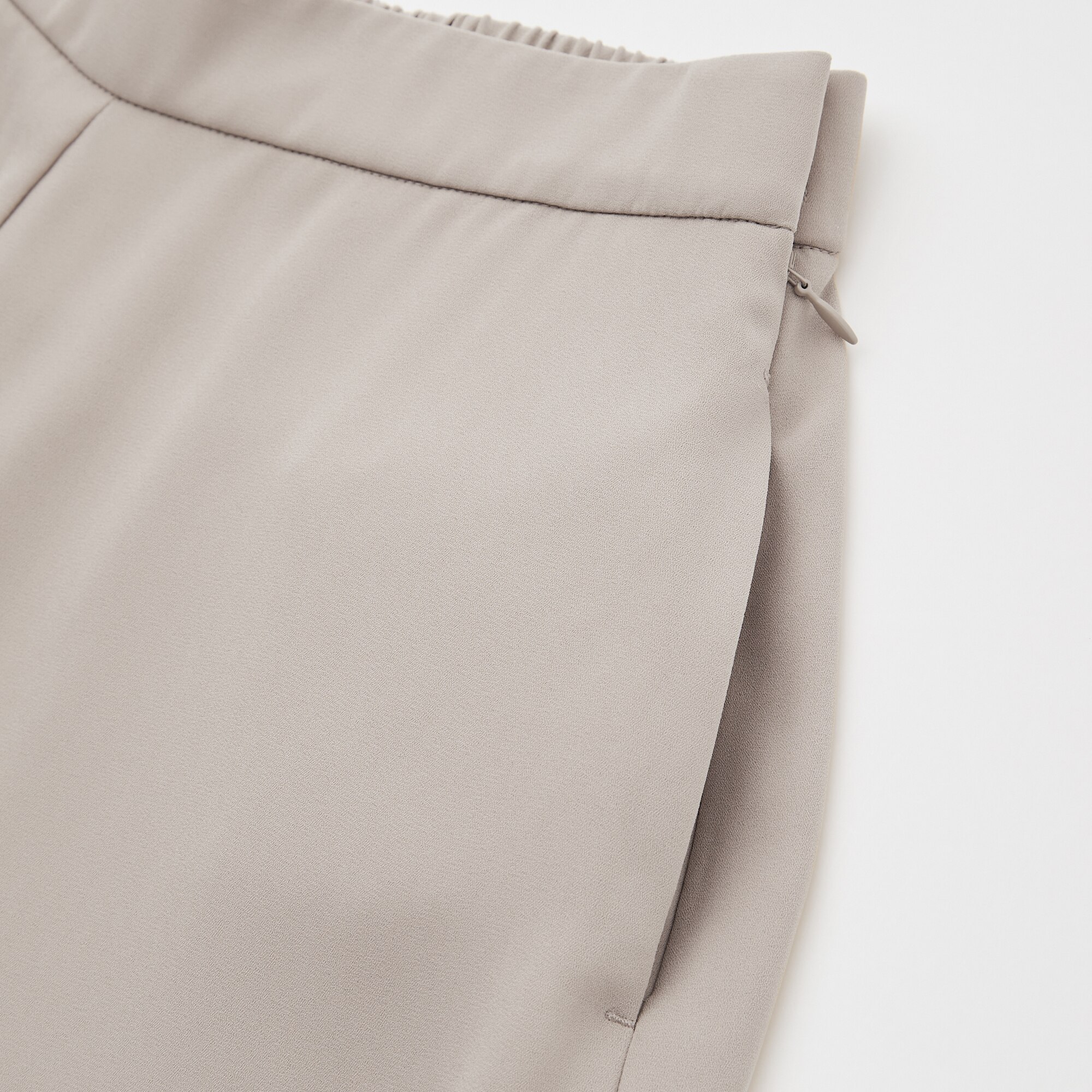 UNIQLO パープルL シフォンスリットスカートパンツ（丈標準49～51cm