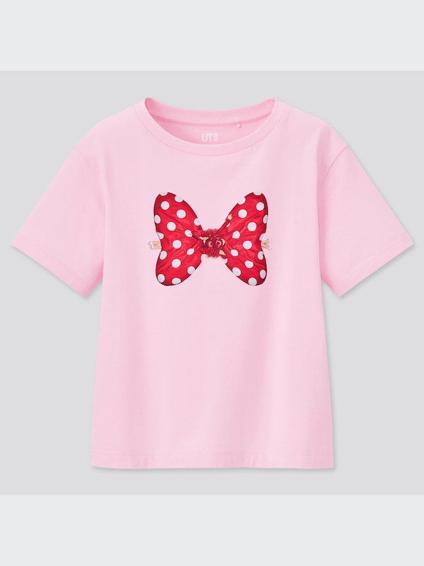 GIRLS ディズニー ミッキーマウス ＆ ミニーマウス アート バイ 吉田ユニ UT グラフィックTシャツ（半袖）