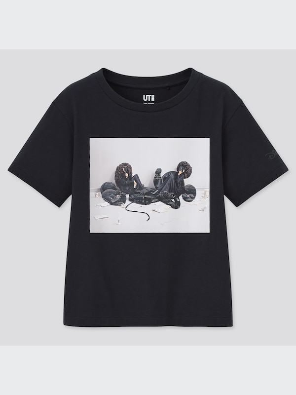 GIRLS ディズニー ミッキーマウス ＆ ミニーマウス アート バイ 吉田ユニ UT グラフィックTシャツ（半袖）