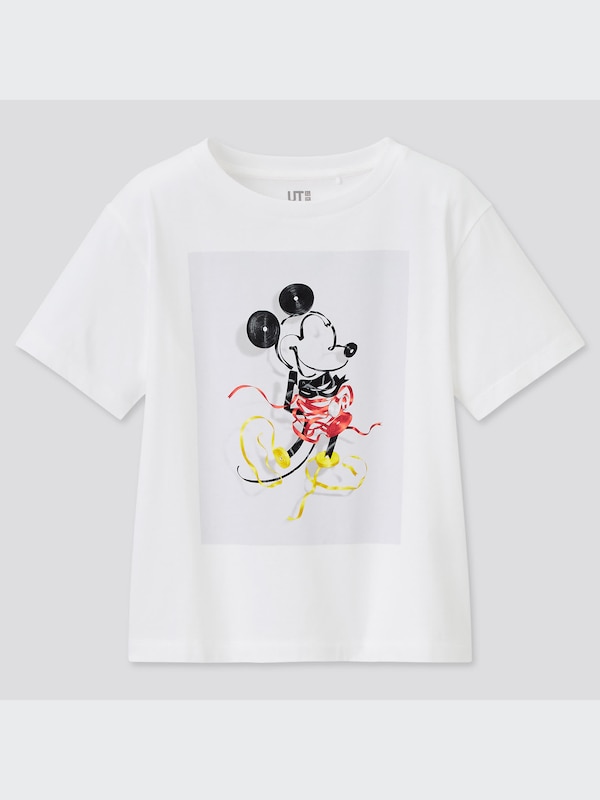 GIRLS ディズニー ミッキーマウス ＆ ミニーマウス アート バイ 吉田ユニ UT グラフィックTシャツ（半袖）